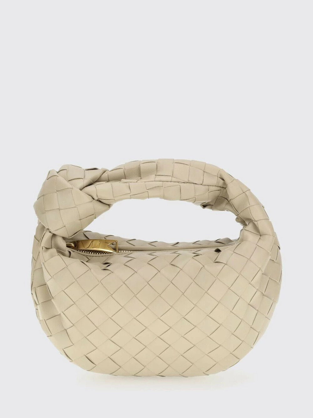 Bottega Veneta Jodie Intrecciato Hobo Bag Leather Cream